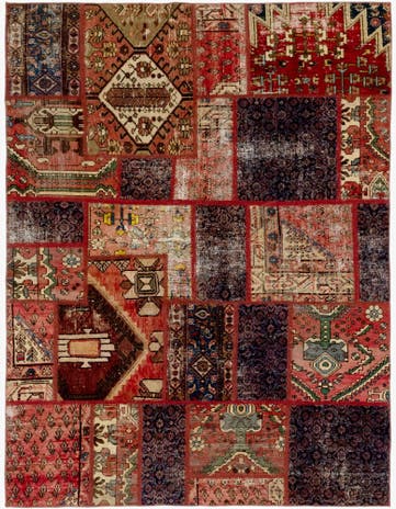 5' 10 x 7' 9 Hand Knotted Ultra Vintage Persian Wool Rug