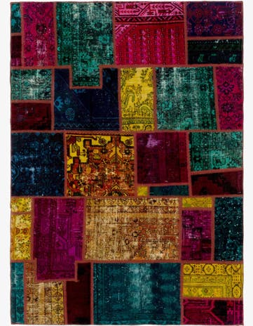 5' 6 x 7' 8 Hand Knotted Ultra Vintage Persian Wool Rug