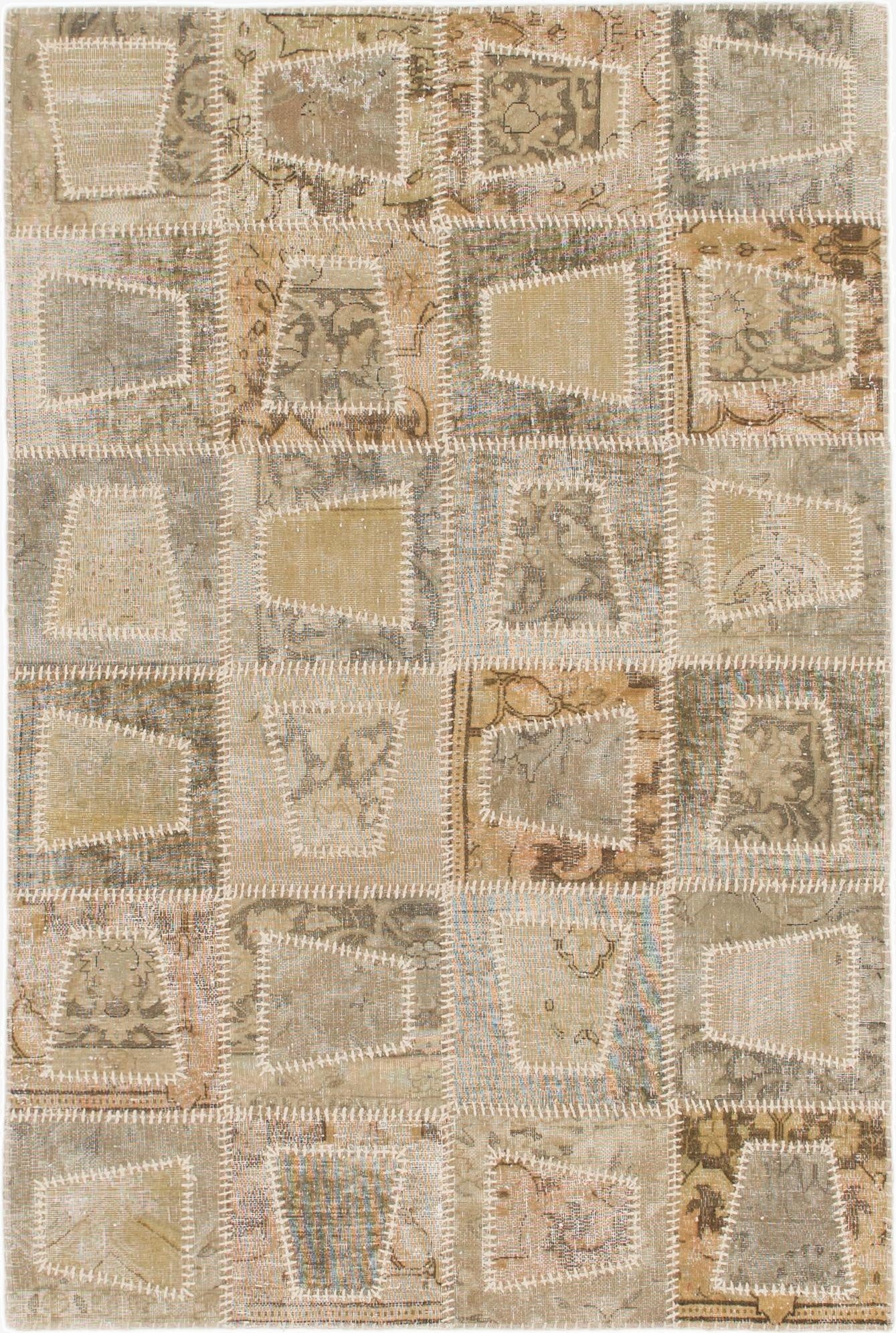 4' x 6'  Hand Knotted Ultra Vintage Persian Wool Rug