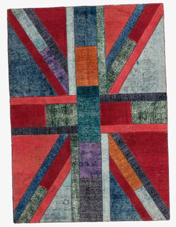 5' 9 x 7' 11 Hand Knotted Ultra Vintage Persian Wool Rug