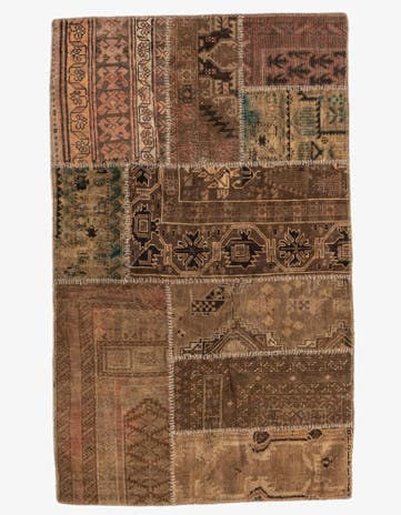 3' 3 x 5' 3 Hand Knotted Ultra Vintage Persian Wool Rug