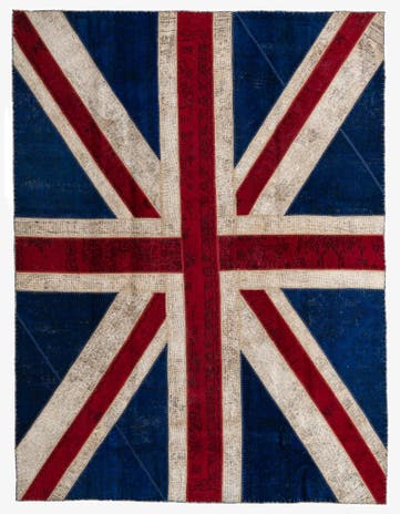 7' x 9' 2 Hand Knotted Ultra Vintage Persian Wool Rug