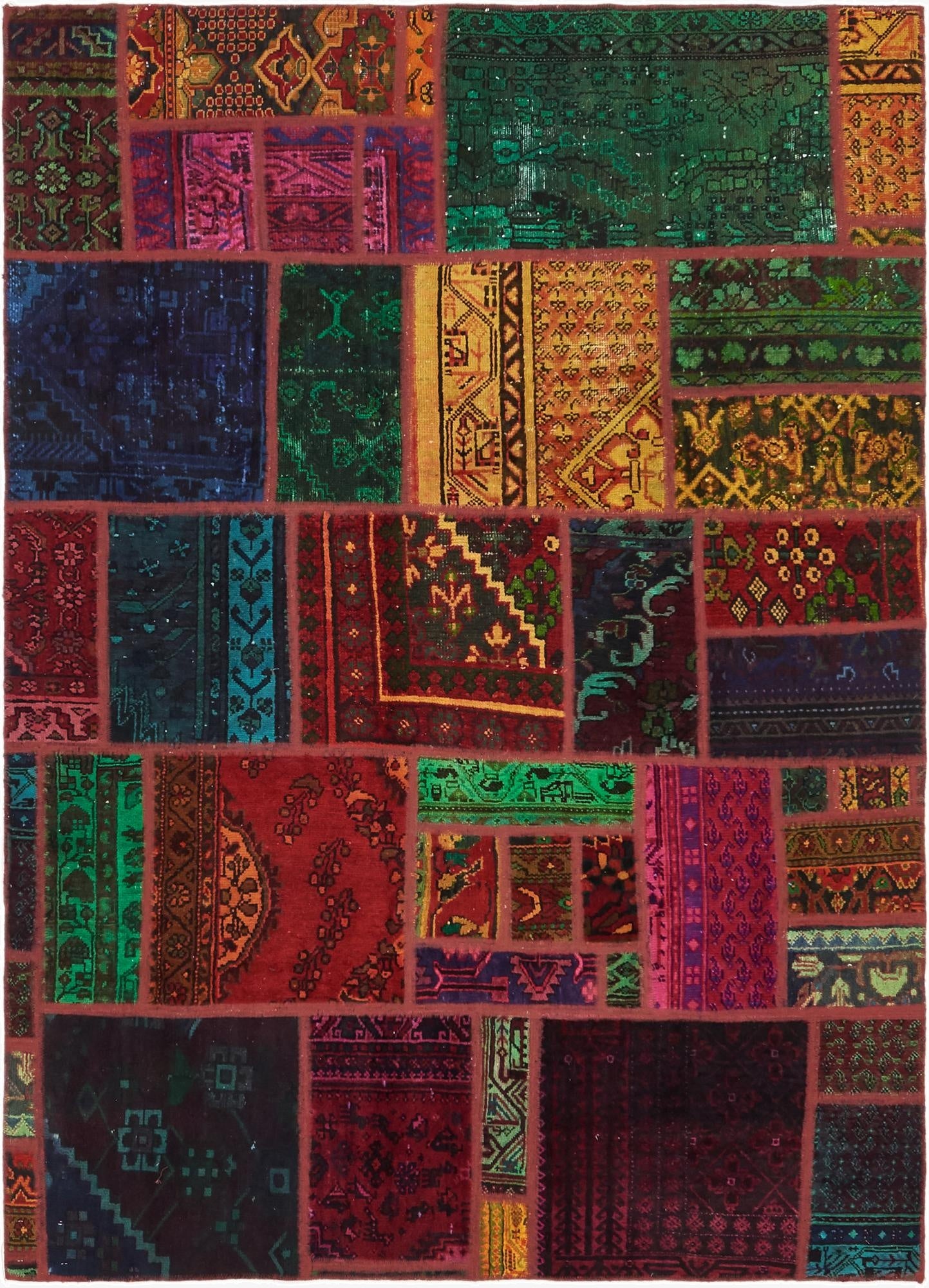 5' 7 x 7' 8  Hand Knotted Ultra Vintage Persian Wool Rug