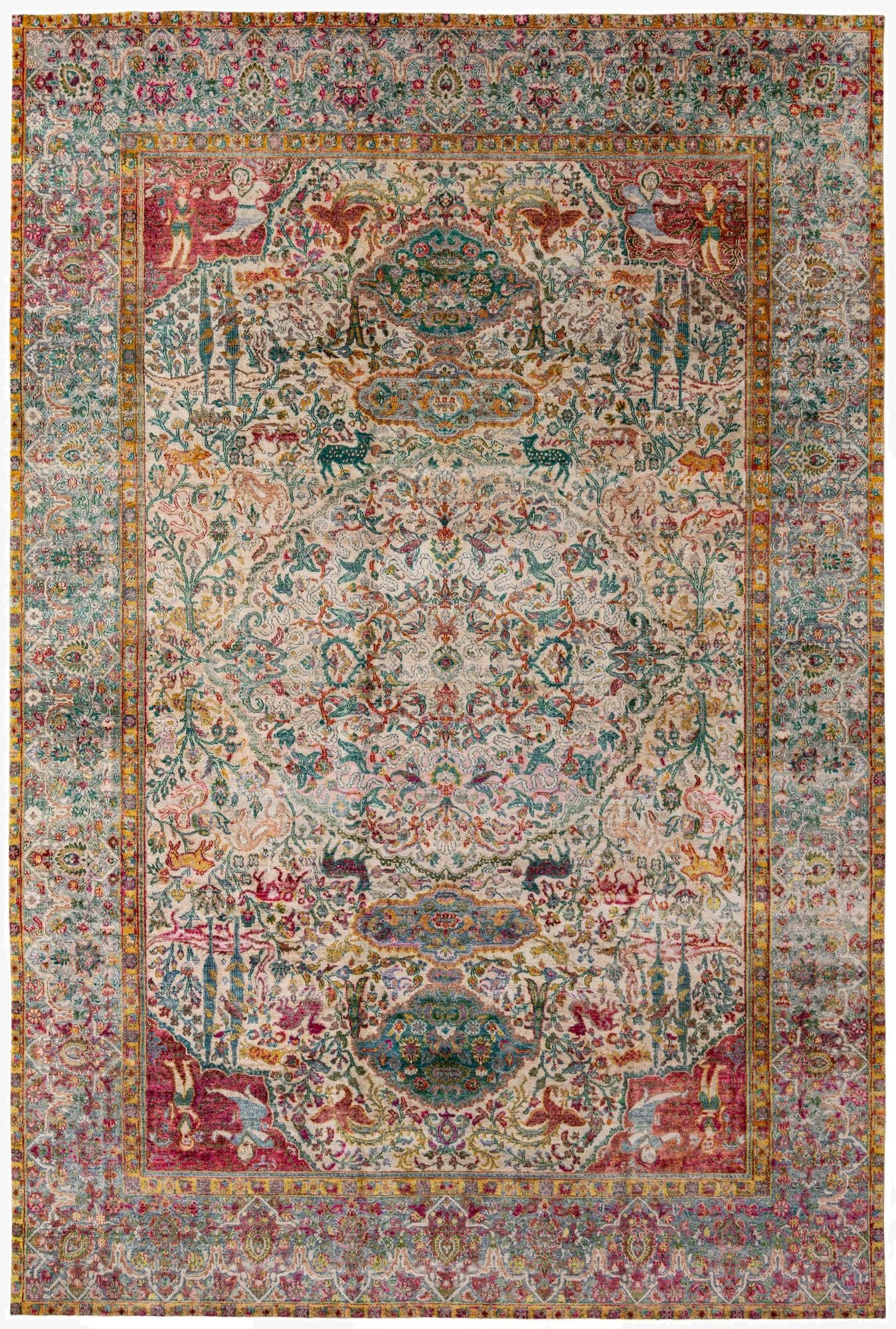 8' 6 x 12' 7  Hand Knotted Ultra Vintage Persian Rug