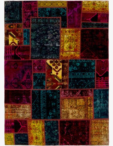 5' 10 x 8' 2 Hand Knotted Ultra Vintage Persian Wool Rug