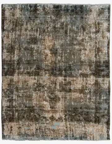 6' 10 x 8' 9 Hand Knotted Ultra Vintage Persian Wool Rug