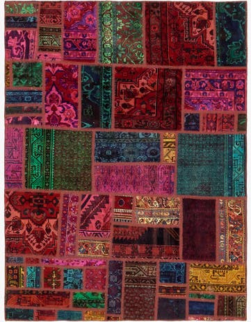 5' 8 x 7' 6 Hand Knotted Ultra Vintage Persian Wool Rug