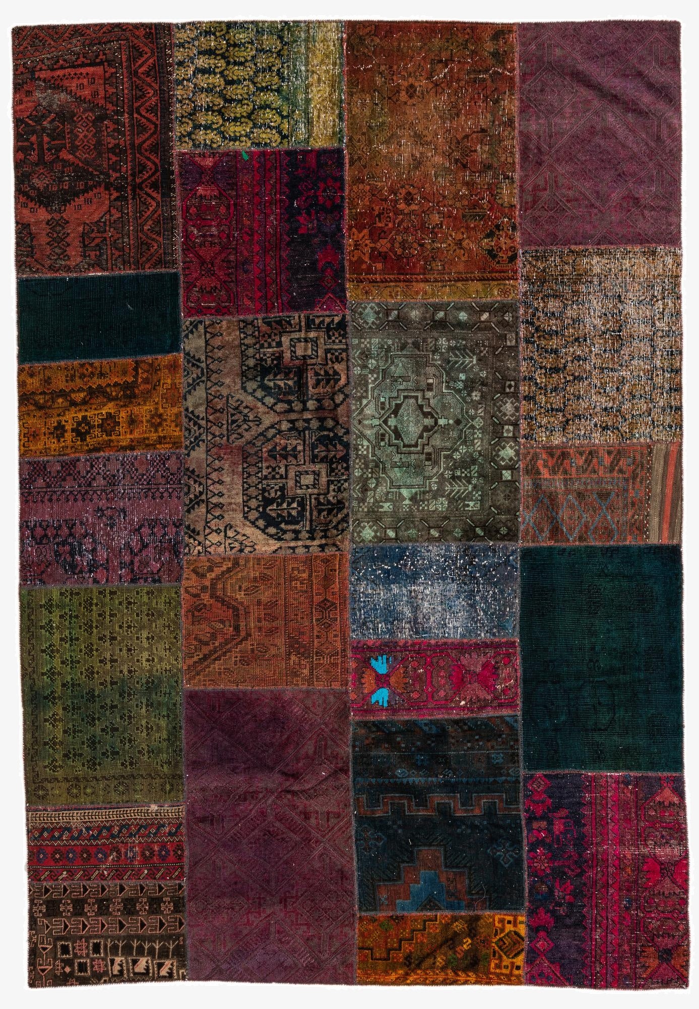 Primary image 6' 7 x 9' 7  Hand Knotted Ultra Vintage Persian Wool Rug