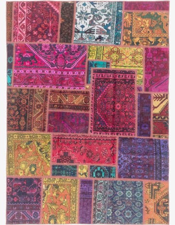 5' 6 x 7' 7 Hand Knotted Ultra Vintage Persian Wool Rug