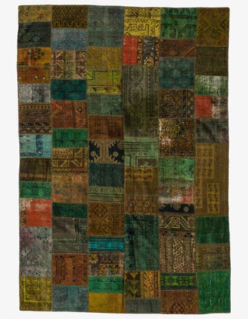 6' 8 x 9' 9 Hand Knotted Ultra Vintage Persian Wool Rug