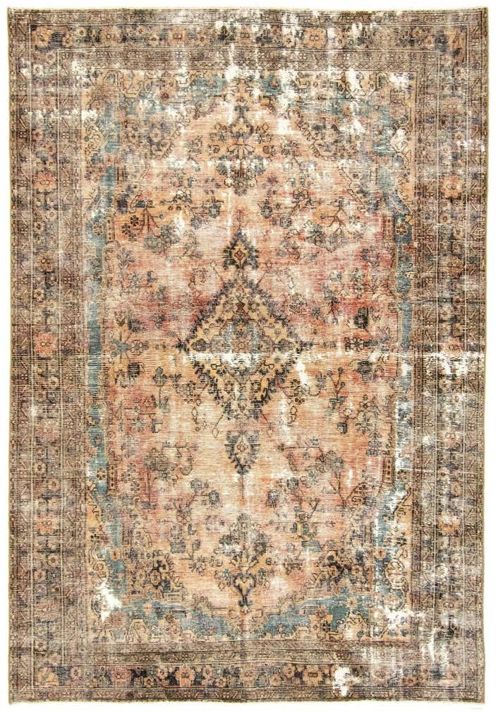 200cm x 290cm Handgeknüpft Vintage Royal Persisch Wolle Teppich