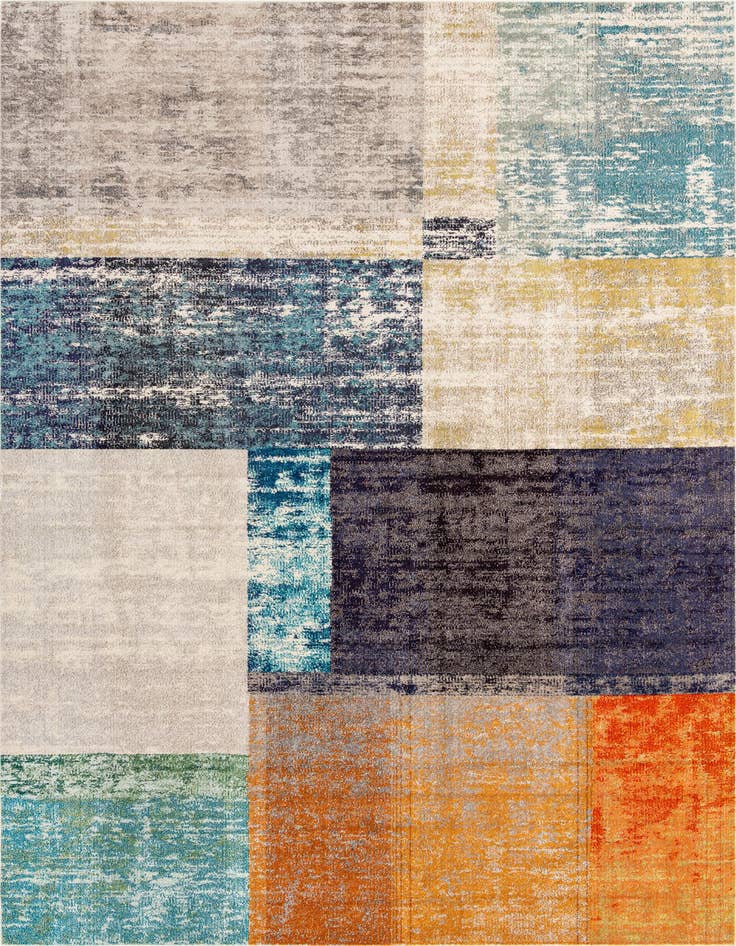 Detail image of 9' 10 x 14' Washable Vivid Rug