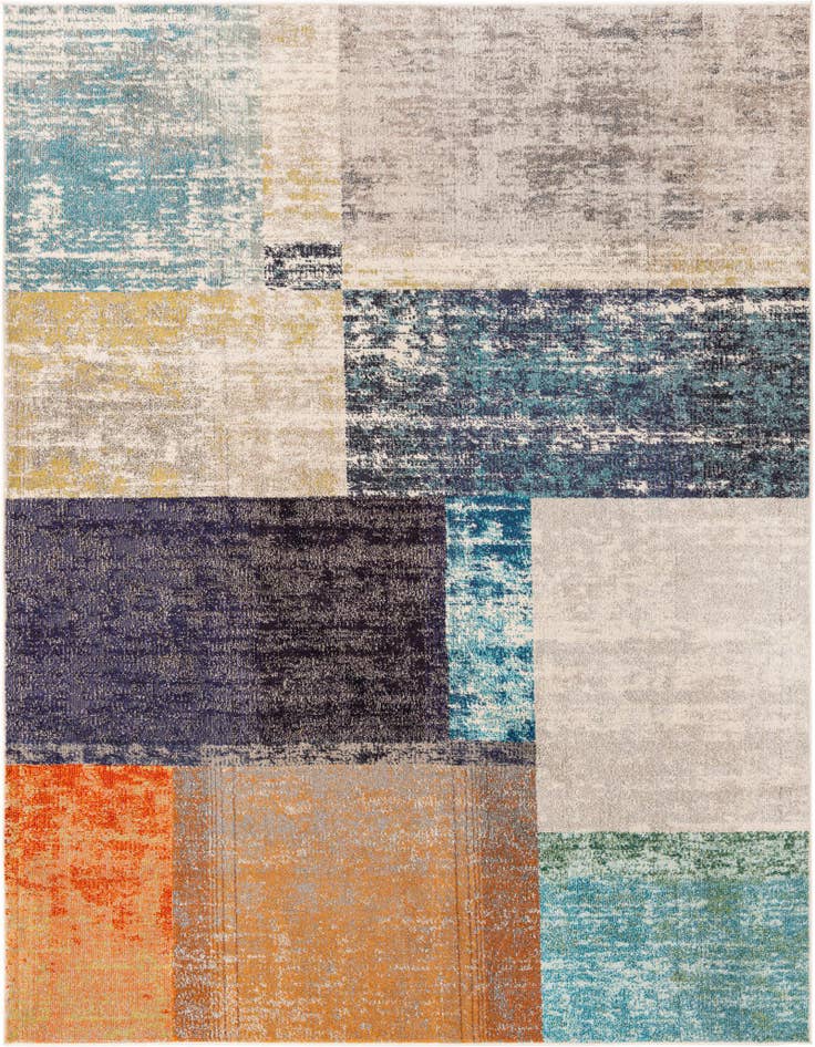 Detail image of 7' 10 x 10' Washable Vivid Rug
