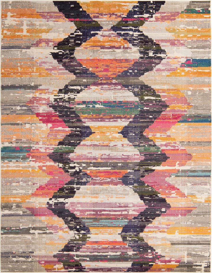 Detail image of 9' 10 x 14' Washable Vivid Rug