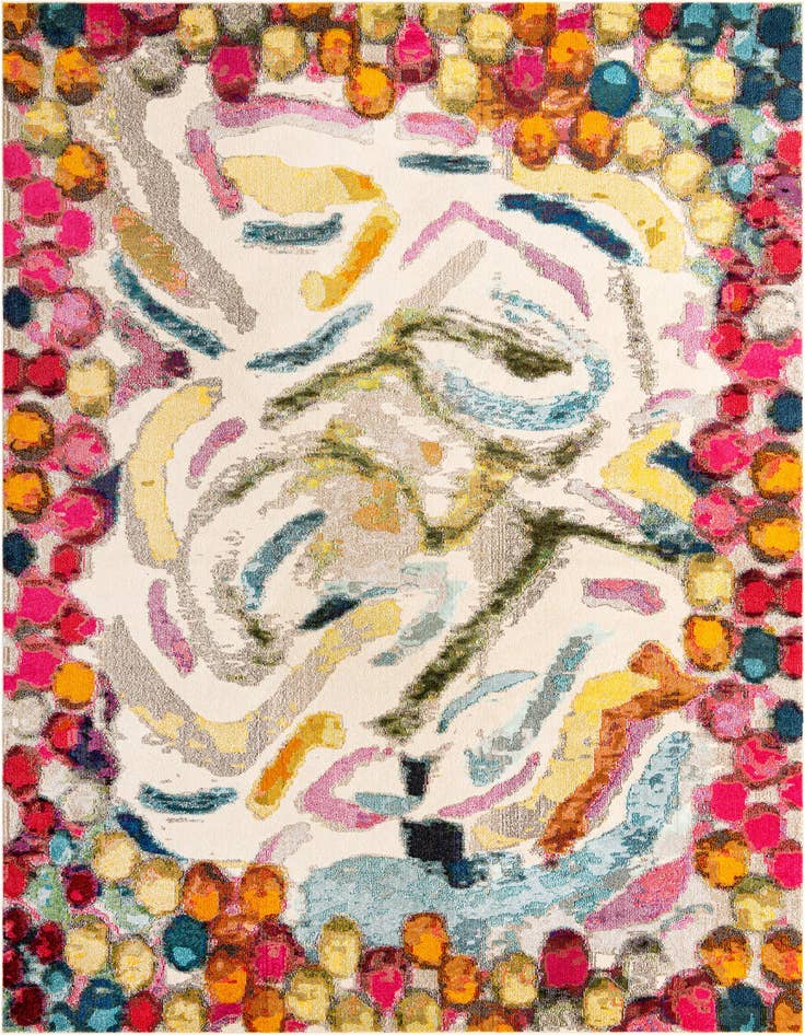 Detail image of 9' x 12' Washable Vivid Rug