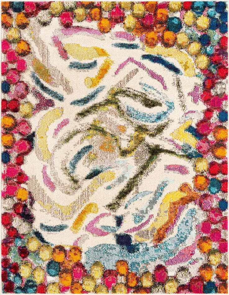 Detail image of 4' x 6' Washable Vivid Rug
