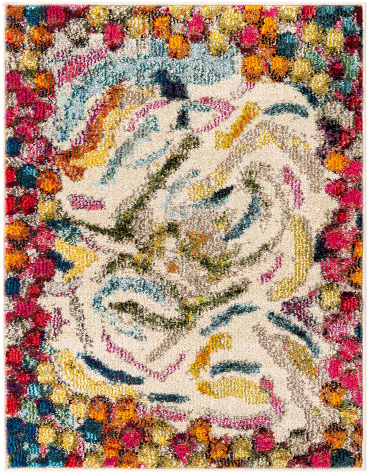 Detail image of 2' 2 x 3' Washable Vivid Rug