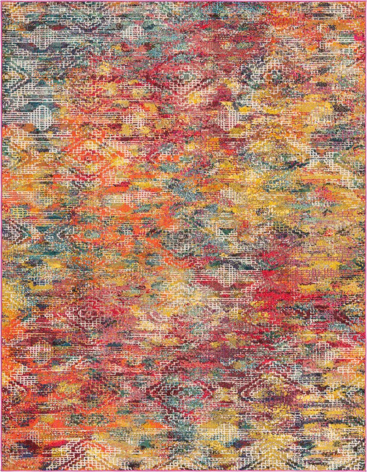 Detail image of 7' 10 x 10' Washable Vivid Rug