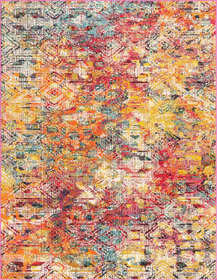 Detail image of 5' 3 x 8' Washable Vivid Rug