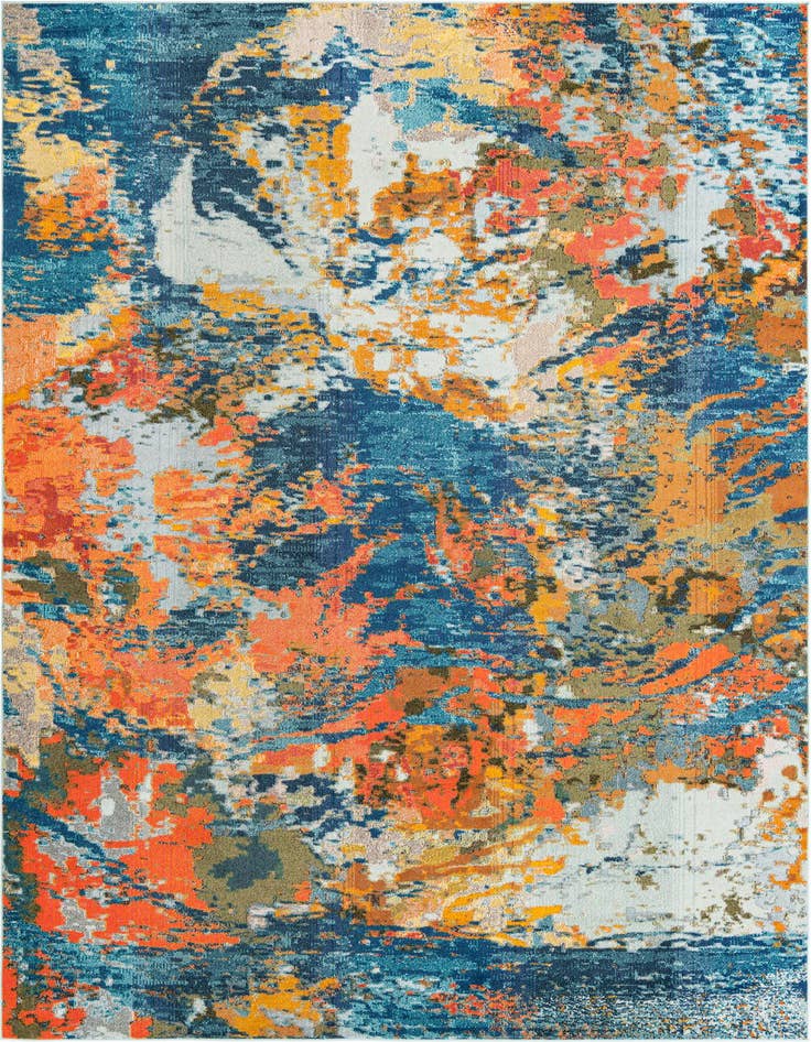 Detail image of 9' 10 x 14' Washable Vivid Rug
