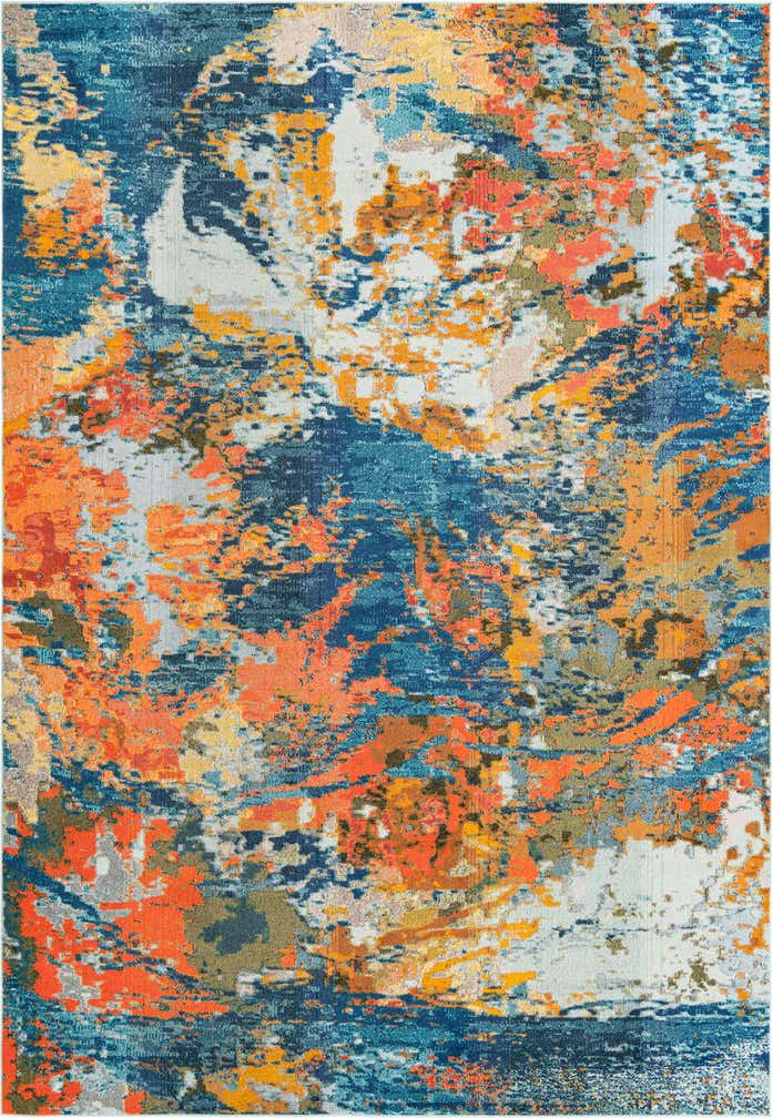 9' 10 x 14' Washable Vivid Rug