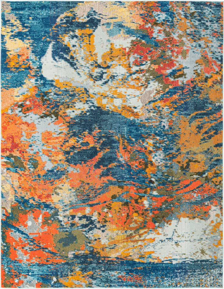 Detail image of 7' 10 x 10' Washable Vivid Rug