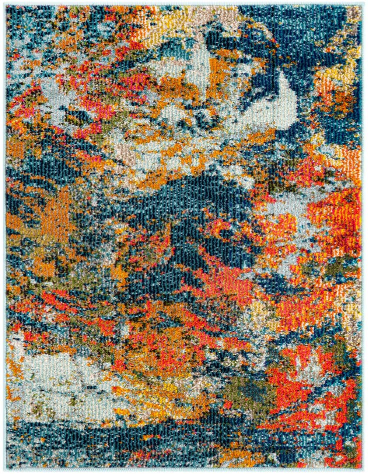 Detail image of 2' 2 x 3' Washable Vivid Rug