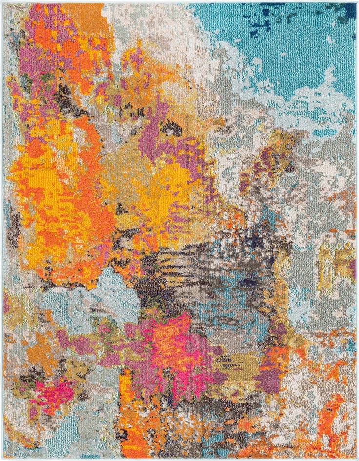 Detail image of 4' x 6' Washable Vivid Rug