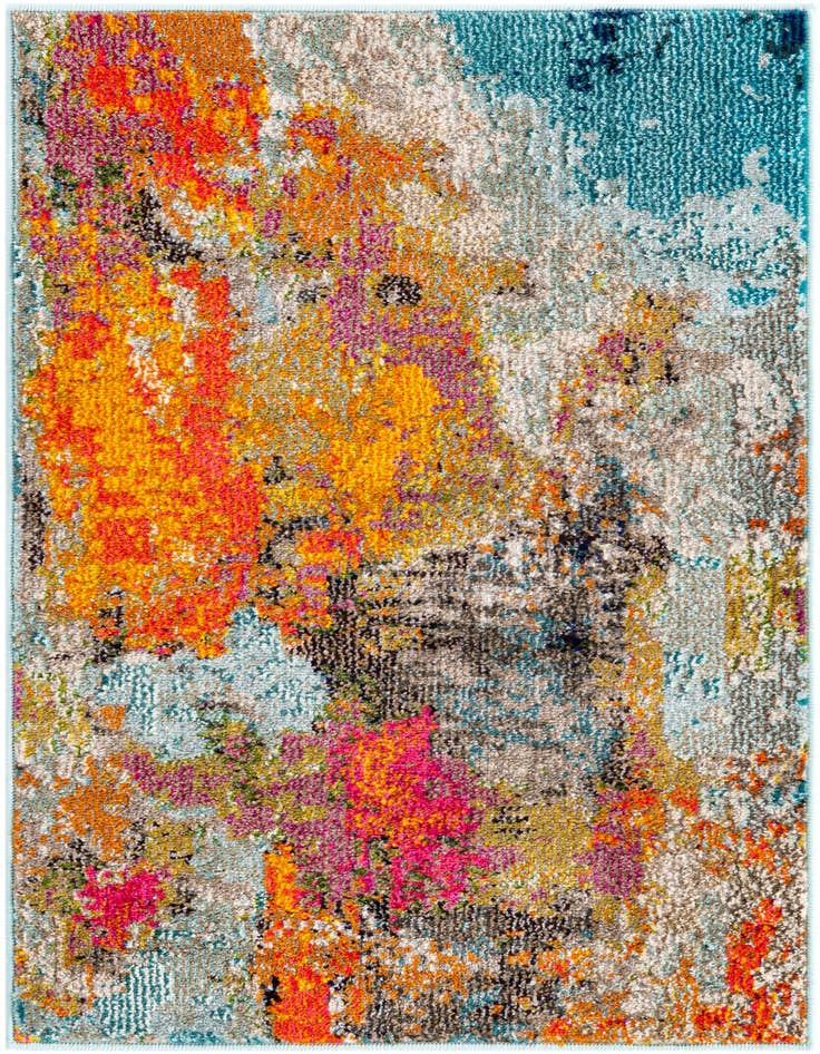 Detail image of 2' 2 x 3' Washable Vivid Rug
