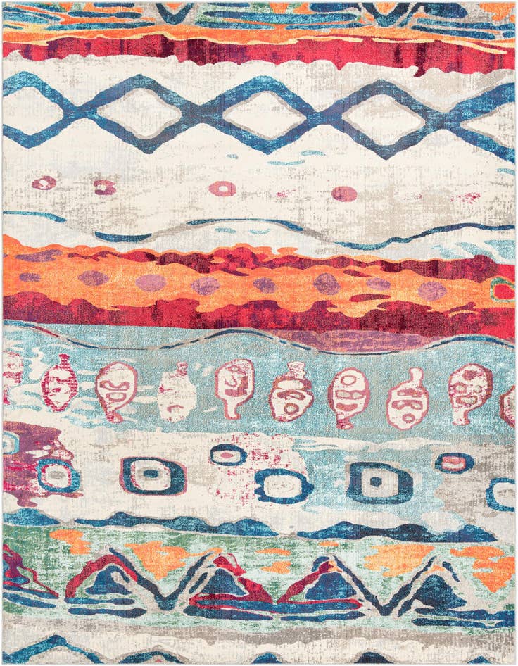 Detail image of 9' 10 x 14' Washable Vivid Rug