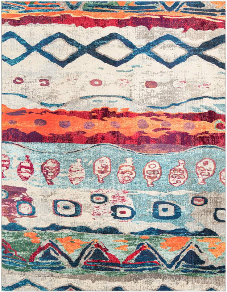 Detail image of 7' 10 x 10' Washable Vivid Rug
