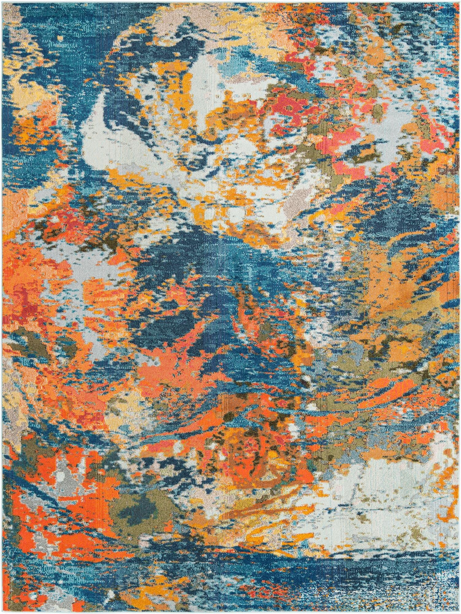 Primary image 9' x 12'  Washable Vivid Rug