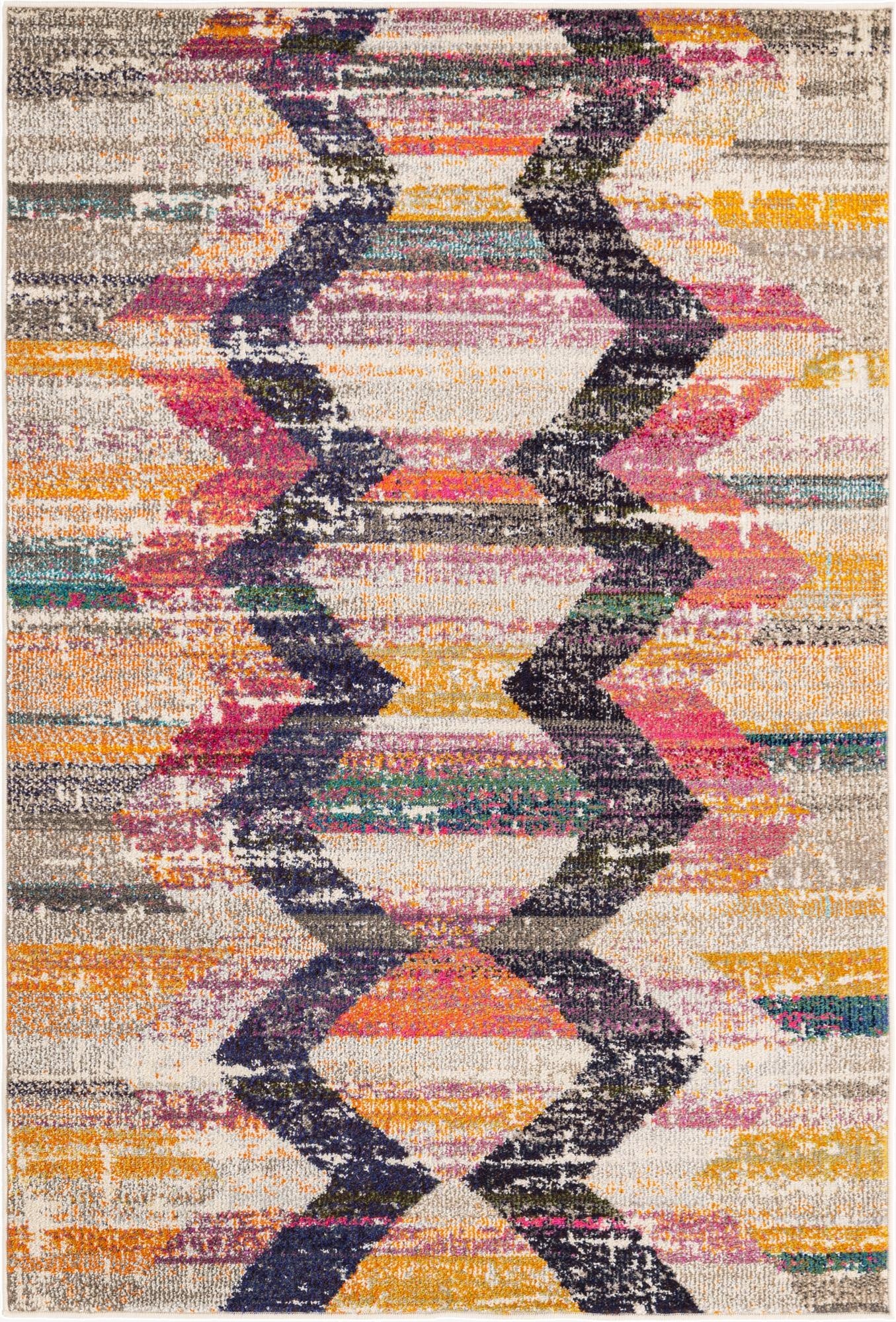 Primary image 4' x 6'  Washable Vivid Rug
