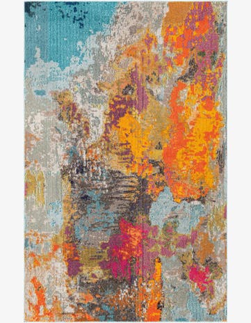 5' 3 x 8' Washable Vivid Rug