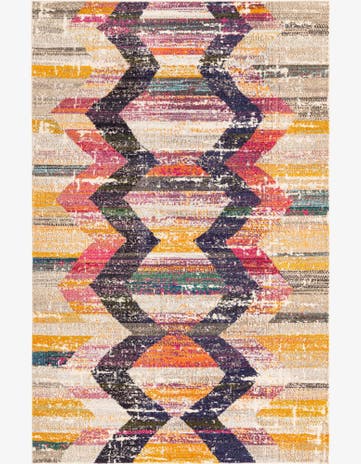 5' 3 x 8' Washable Vivid Rug