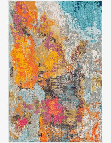 4' x 6' Washable Vivid Rug