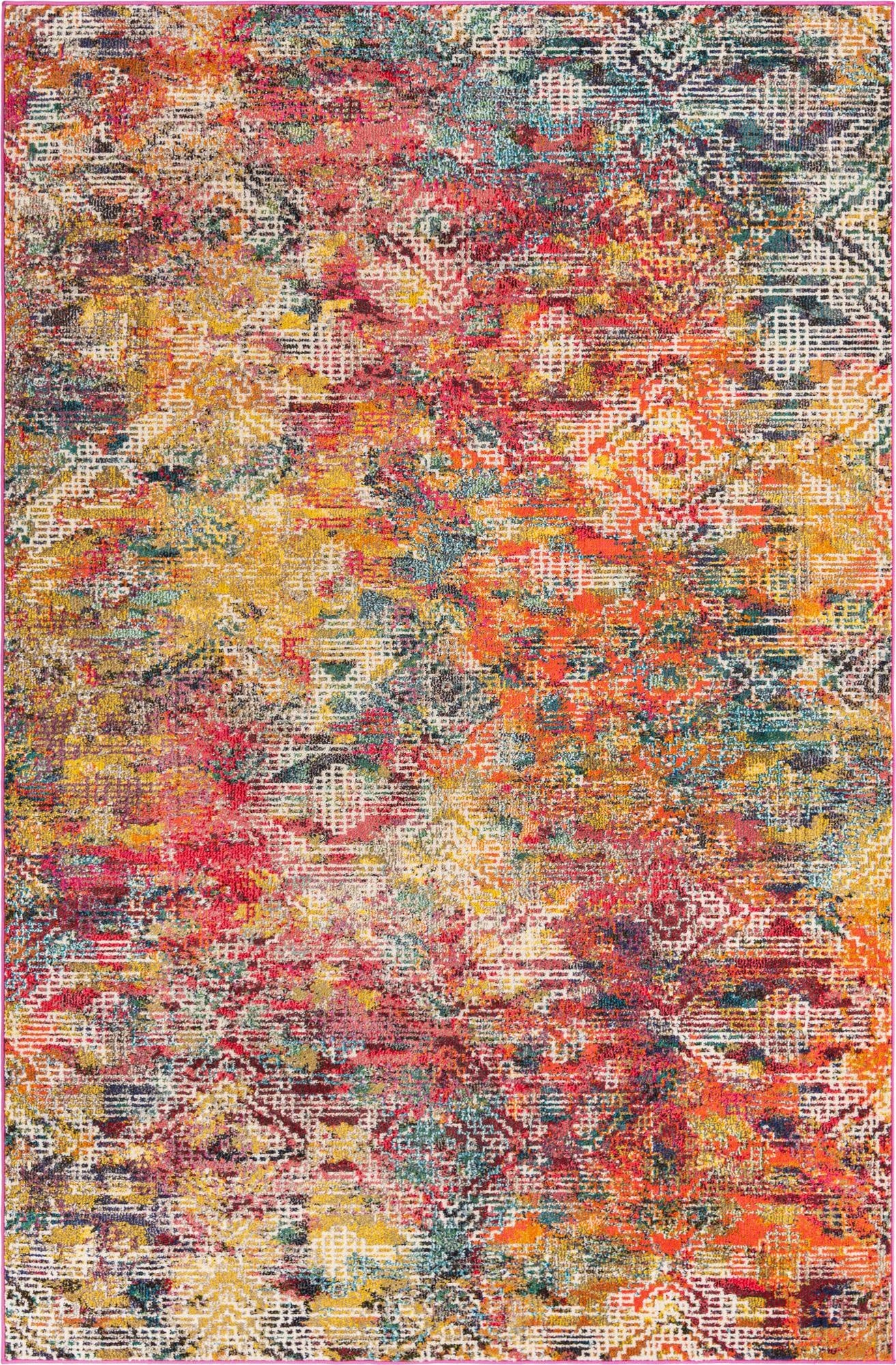 Primary image 6' x 9'  Washable Vivid Rug