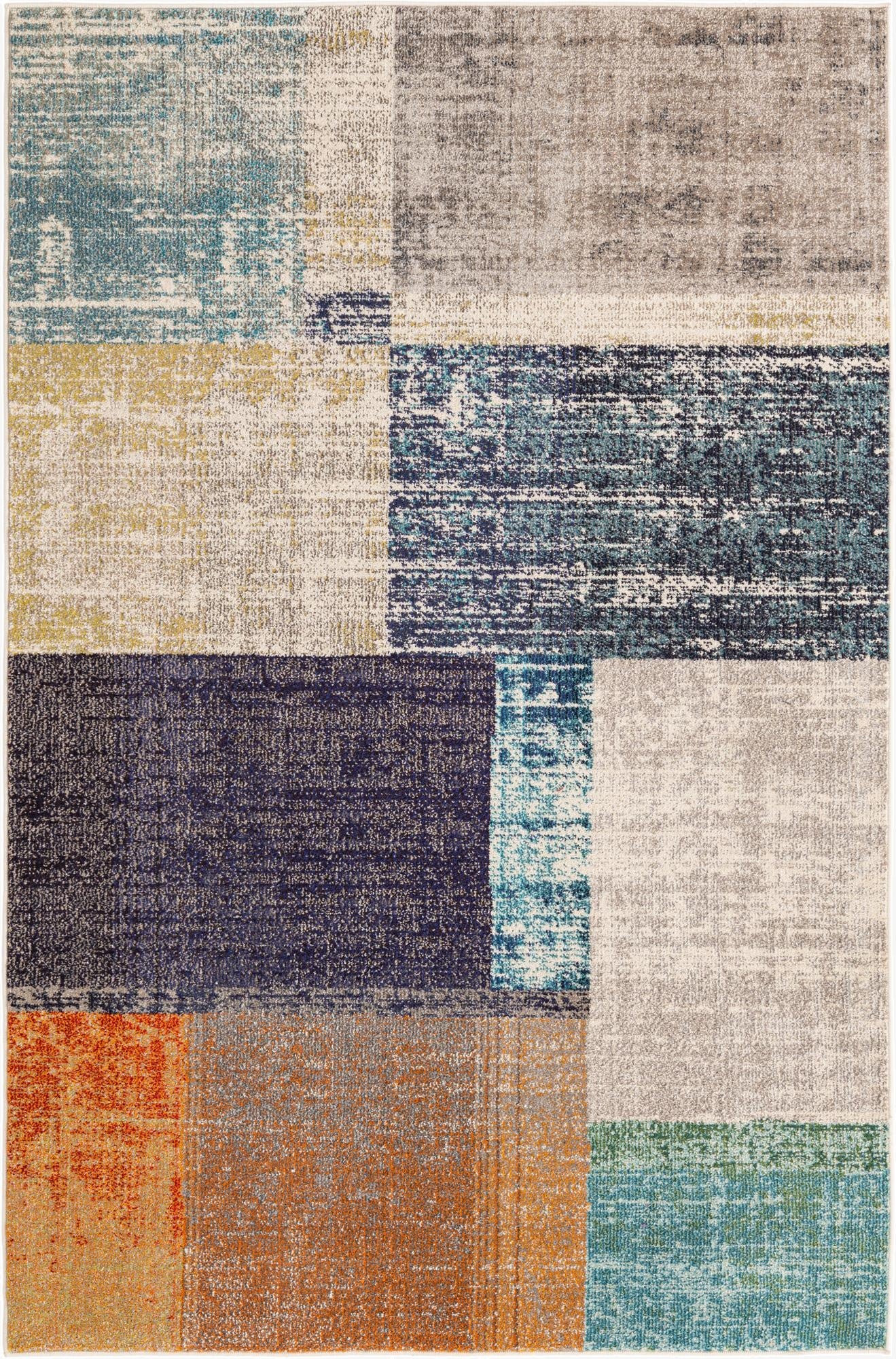 Primary image 5' 3 x 8'  Washable Vivid Rug