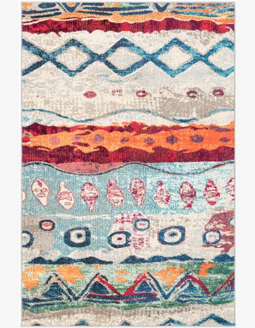 4' x 6' Washable Vivid Rug