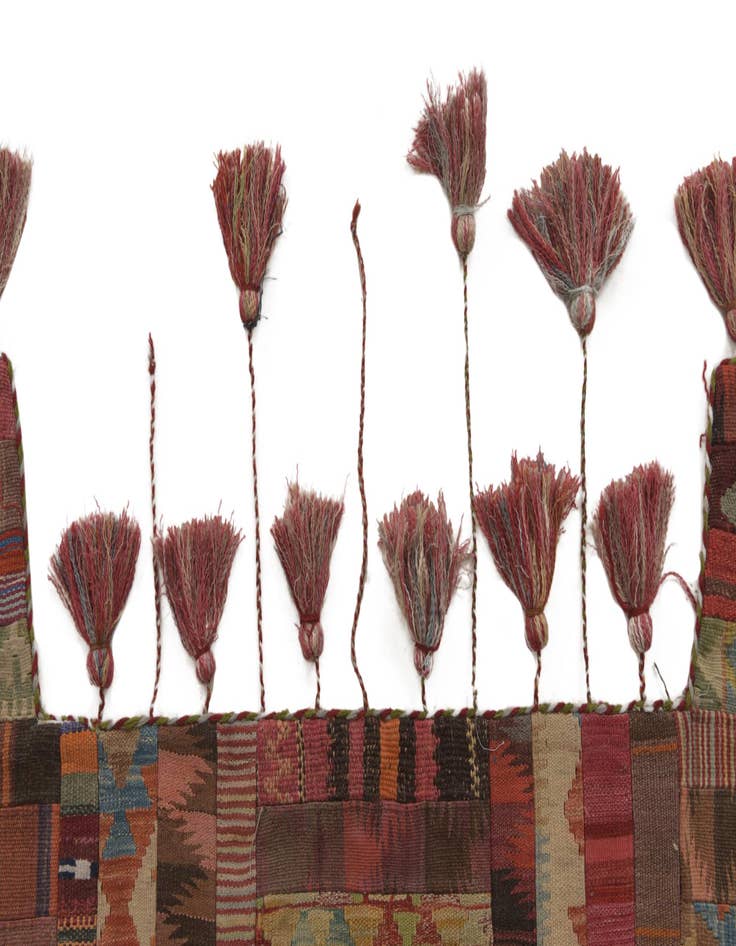 Detail image of 1' 9 x 4' 4  Hand Woven Wall Art Wool Rug