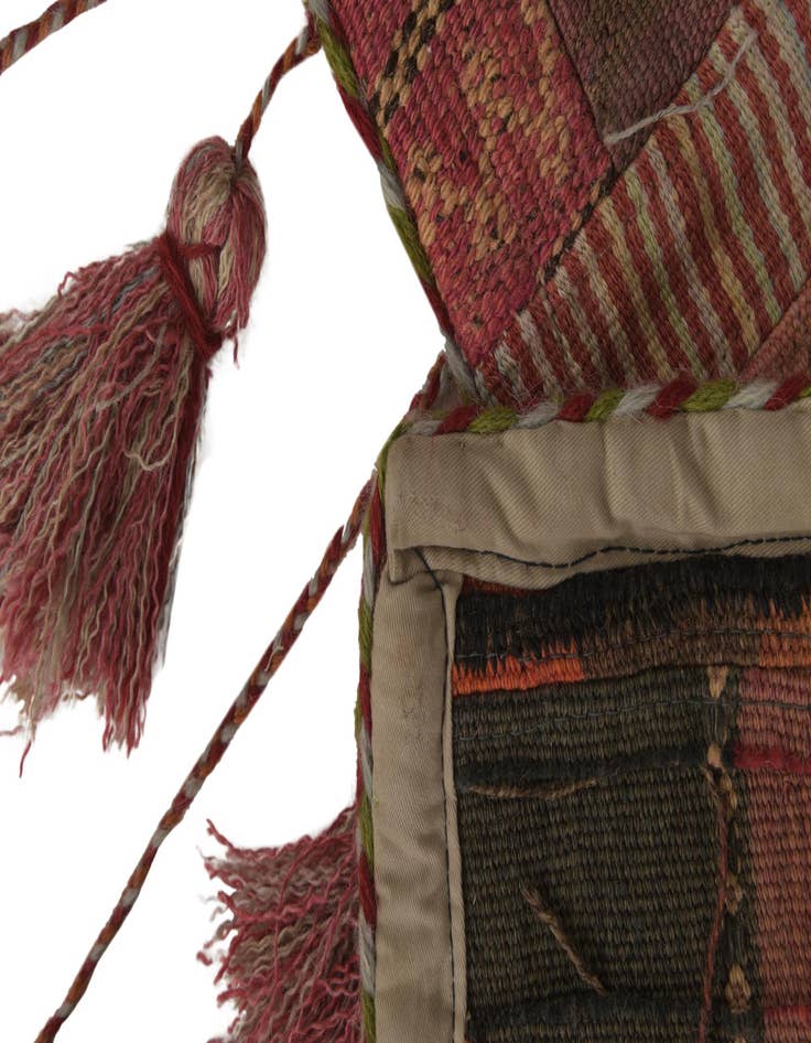 Detail image of 1' 9 x 4' 4  Hand Woven Wall Art Wool Rug