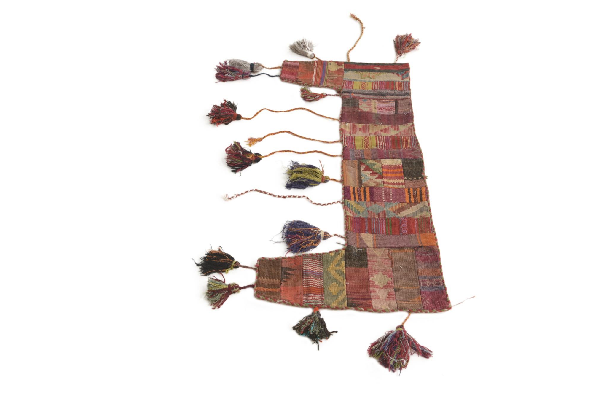 1' 9 x 4' 2 Hand Woven Wall Art Wool Rug