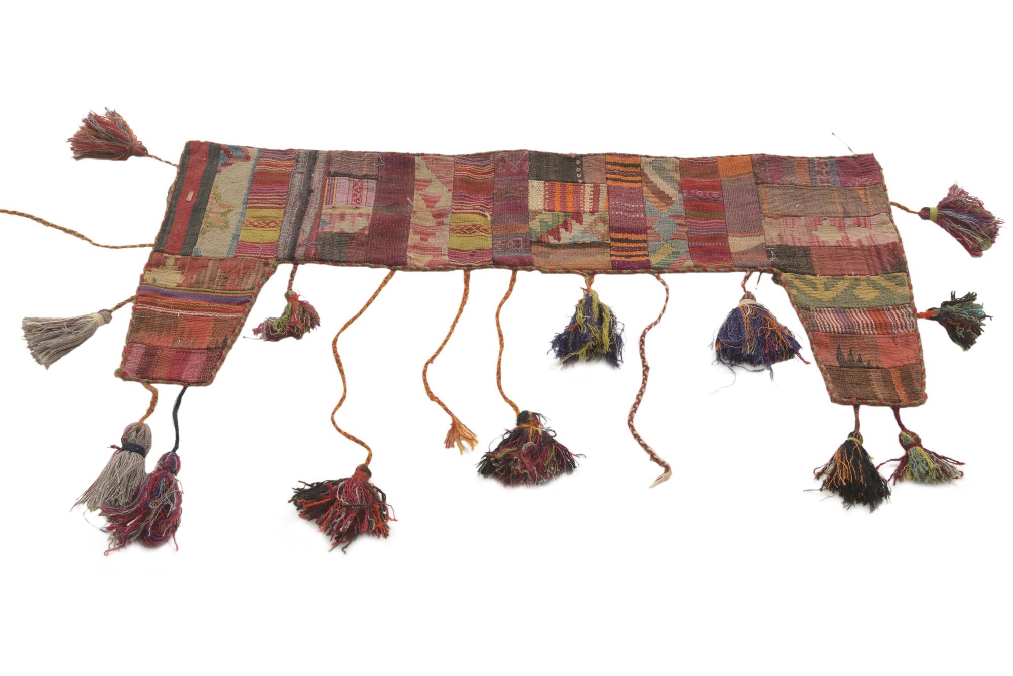 1' 9 x 4' 2 Hand Woven Wall Art Wool Rug