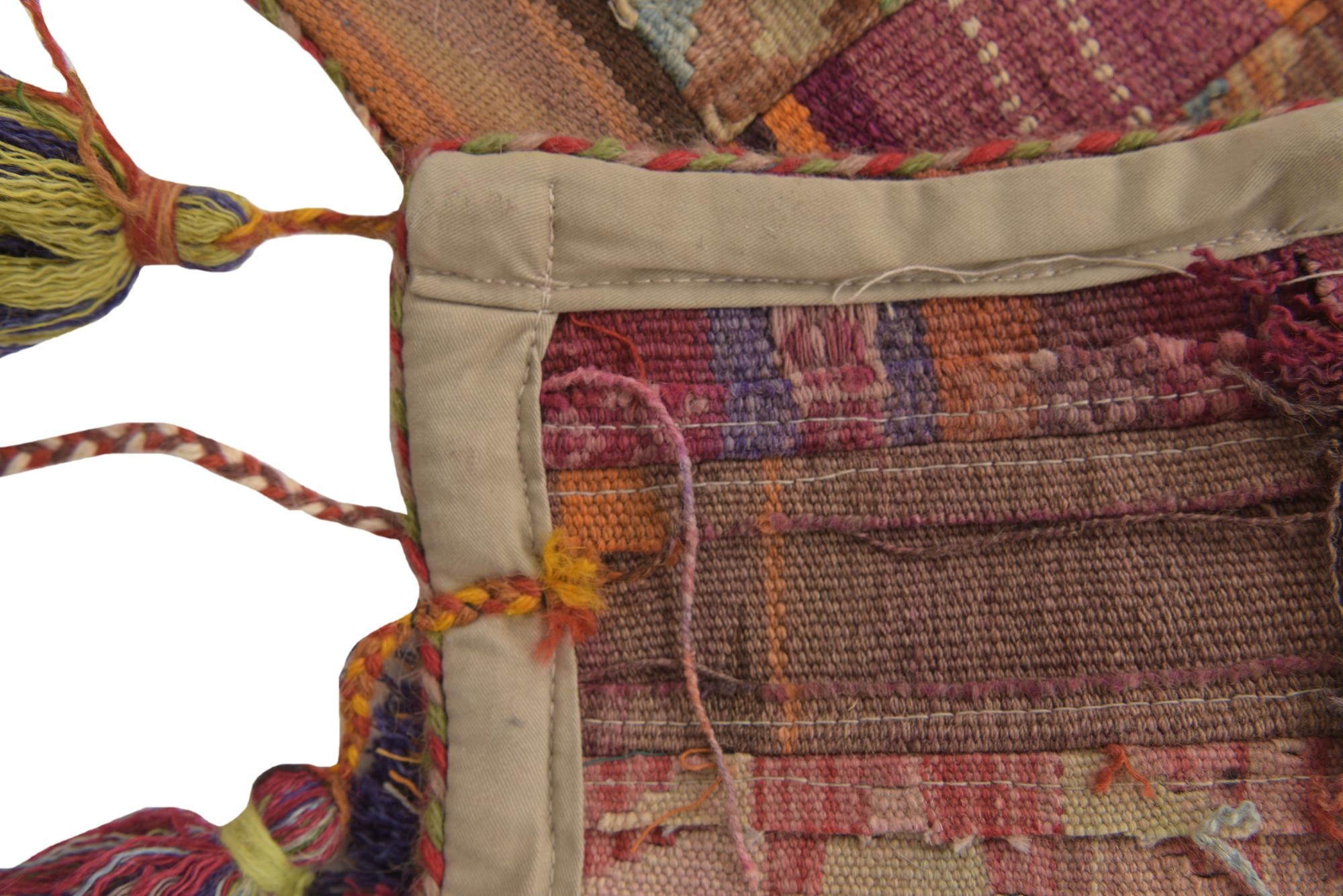 1' 9 x 4' 2 Hand Woven Wall Art Wool Rug