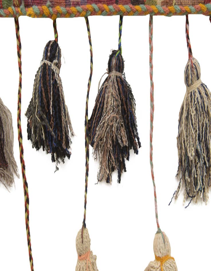 Detail image of 1' 8 x 4' 3  Hand Woven Wall Art Wool Rug