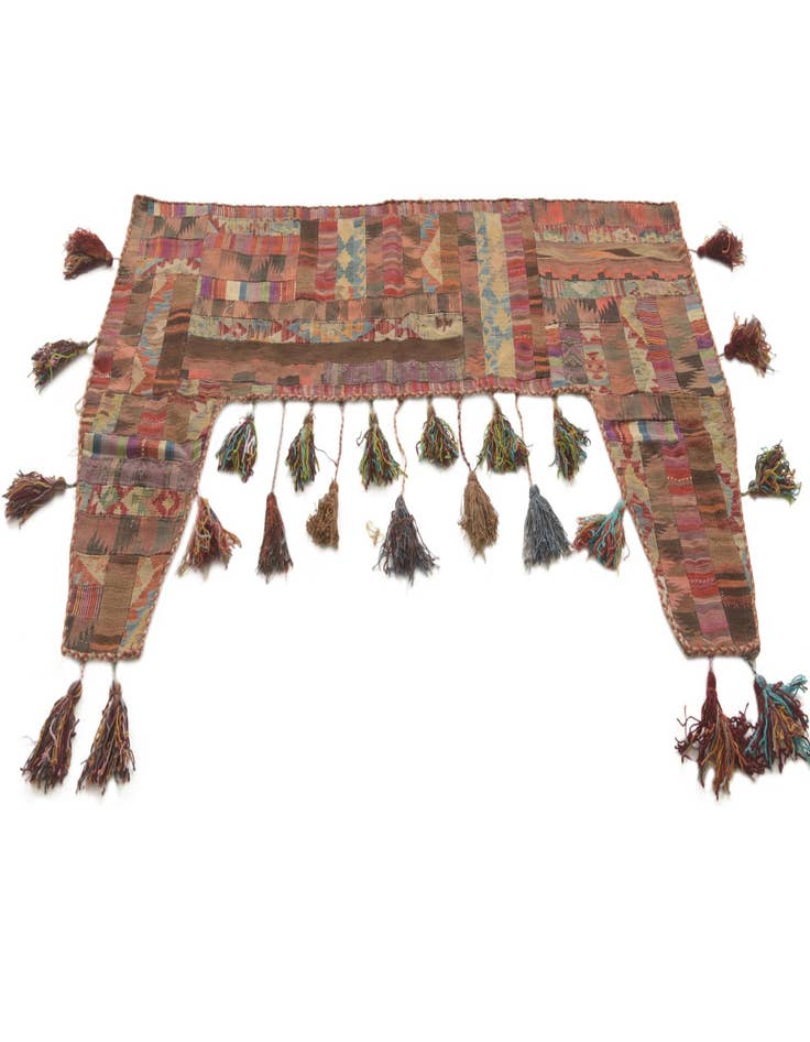 Detail image of 4' 2 x 6' 9  Hand Woven Wall Art Wool Rug