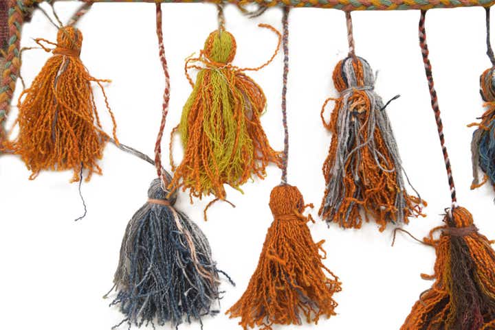 1' 8 x 4' 3 Hand Woven Wall Art Wool Rug