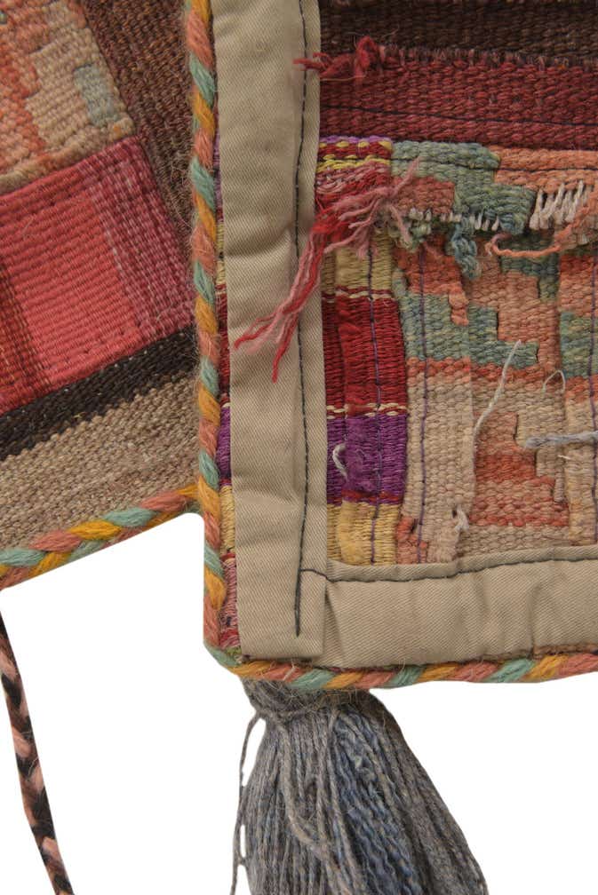 1' 8 x 4' 3 Hand Woven Wall Art Wool Rug