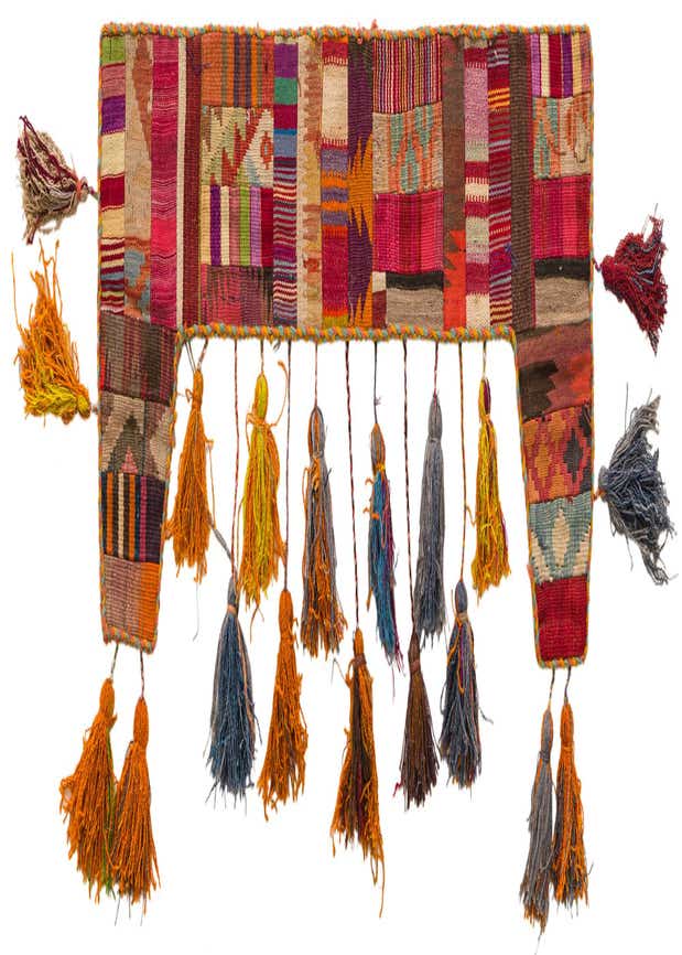 1' 8 x 4' 3 Hand Woven Wall Art Wool Rug