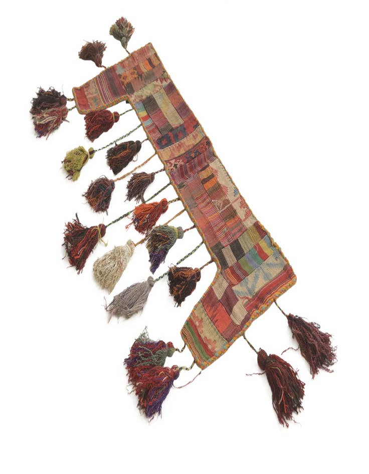 Detail image of 1' 8 x 4' 4  Hand Woven Wall Art Wool Rug